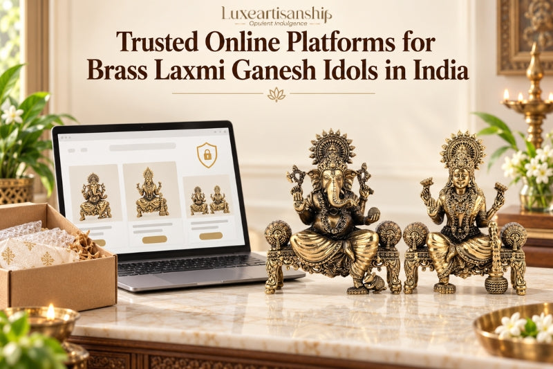 Best Websites for Brass Laxmi Ganesh Idols in India
