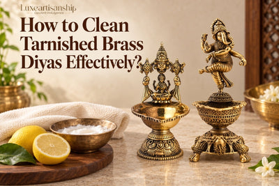 How to Clean Tarnished Brass Diyas Effectively