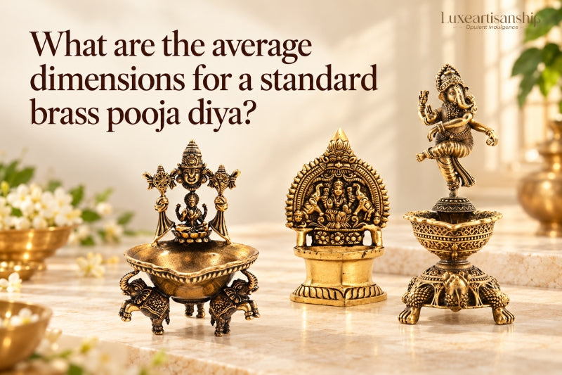 Brass diya