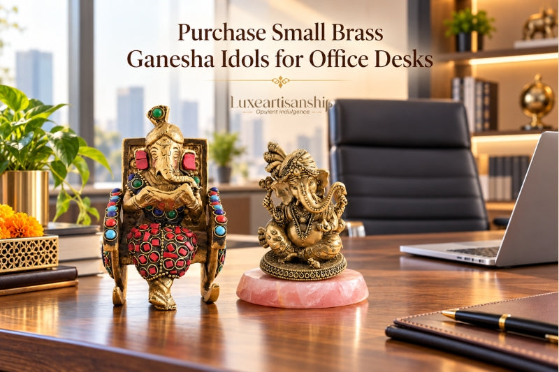 Brass ganesha idol