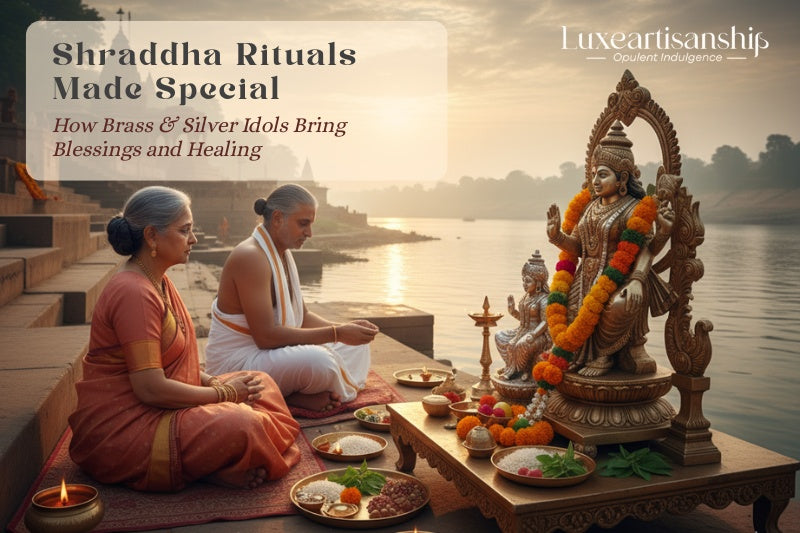 Silver god idols for ancestor rituals and spiritual healing