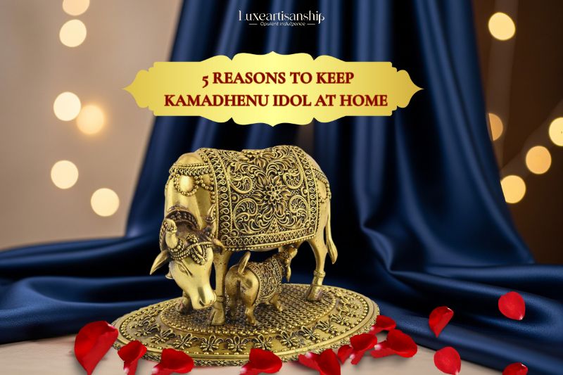 Brass Kamadhenu Idol