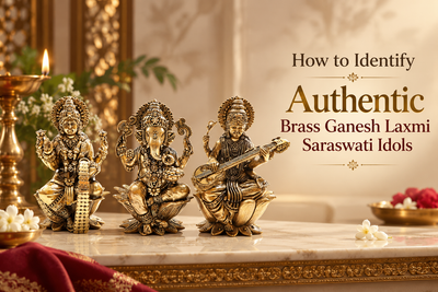 How to Identify Authentic Brass Ganesh Laxmi Saraswati Idols
