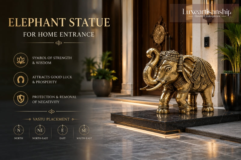 Elephant Statue for Home Entrance