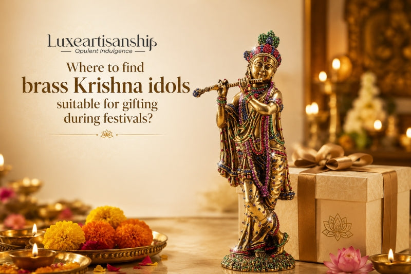 Brass Krishna Idols for Festival Gifting