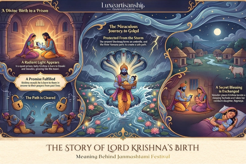 The Story of Krishna's Divine Birth