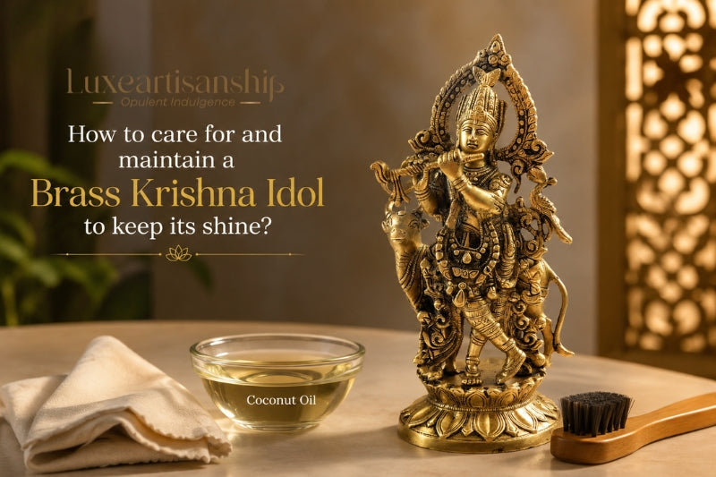 Care for Brass Krishna Idols