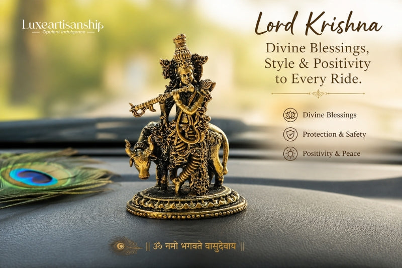 Lord Krishna Idol for Car: Add Divine Blessings, Style & Positivity to Every Ride