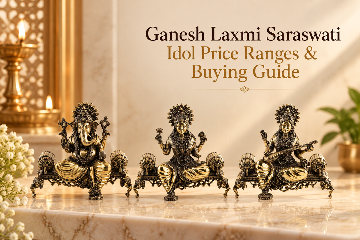 Ganesh laxmi saraswati idol