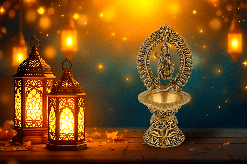 Brass Diyas & Shiva Statues