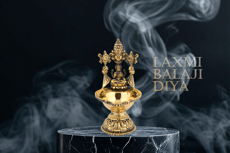 Brass Lakshmi Balaji Diya