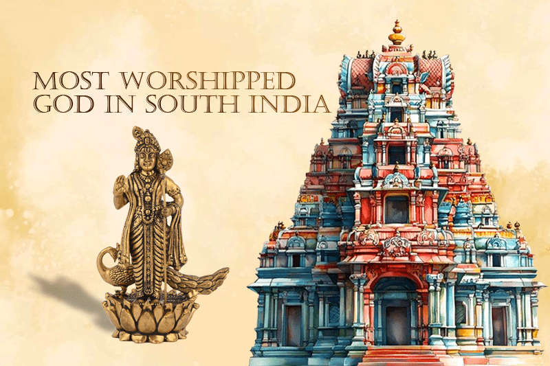 Lord Murugan Brass Murti for Pooja & Home Decor