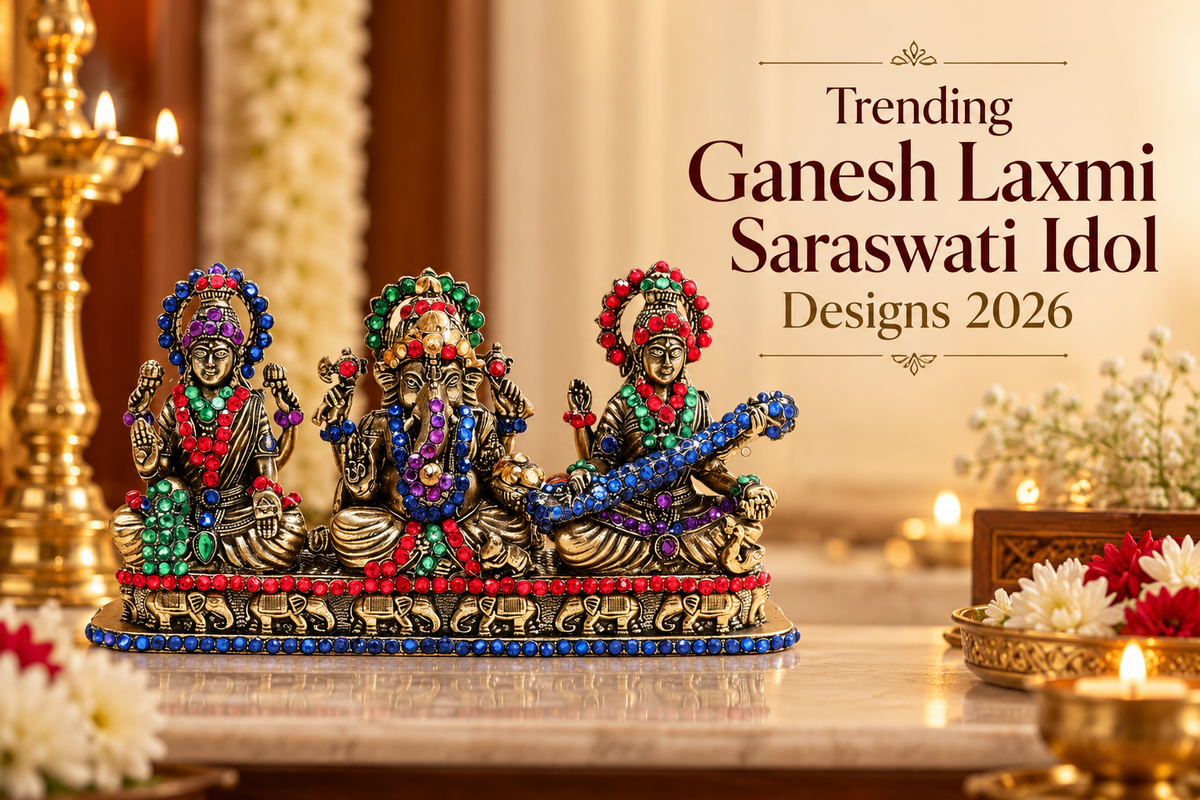 Trending Ganesh Laxmi Saraswati Idol 2026