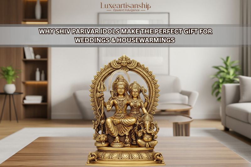 Shiv Parivar Brass Statue