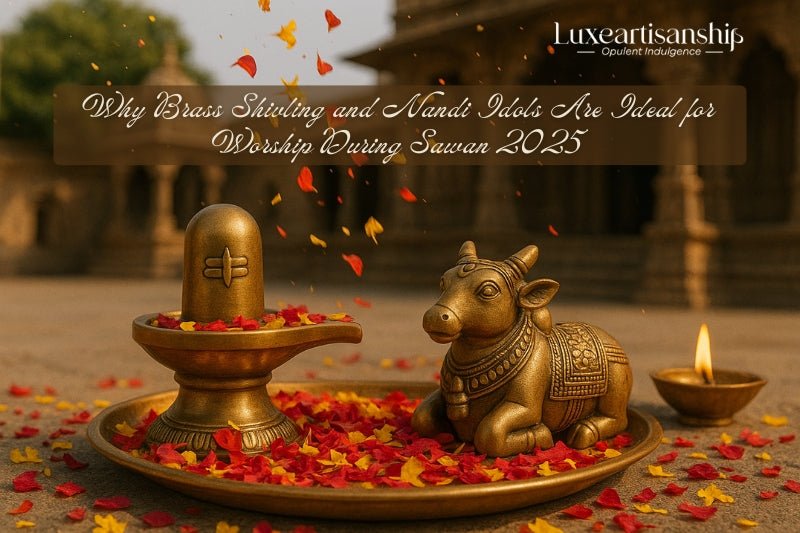 Brass Shivling and Nandi Idols