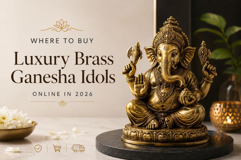 Luxury Brass Ganesha Idols Online 