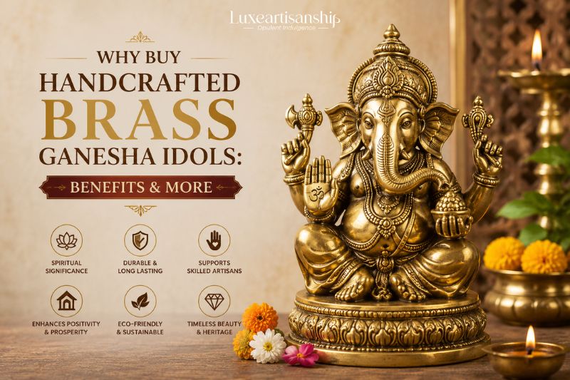 Buy Handcrafted Brass Ganesha Idols