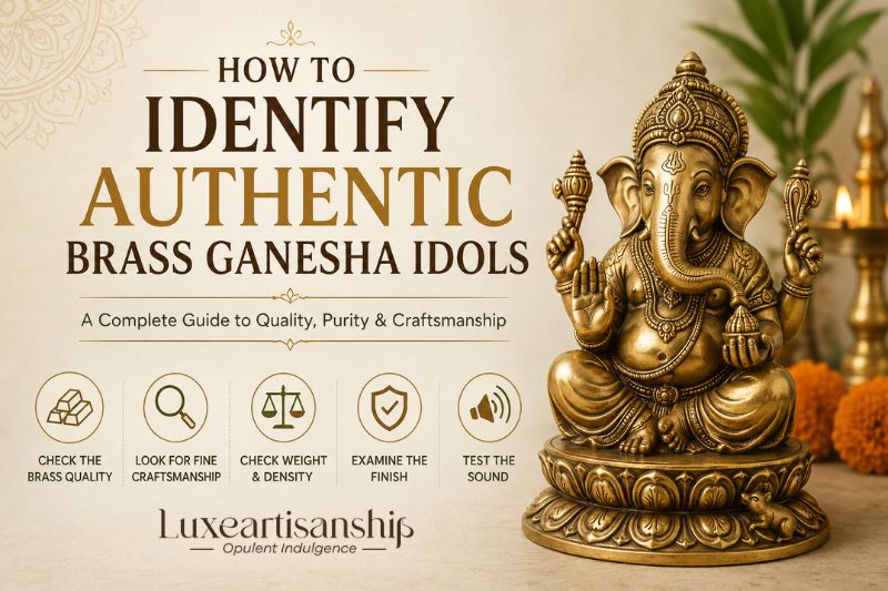 Authentic Brass Lord Ganesha Idol