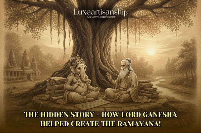 The Hidden Story - How Lord Ganesha Helped Create the Ramayana! - Luxeartisanship
