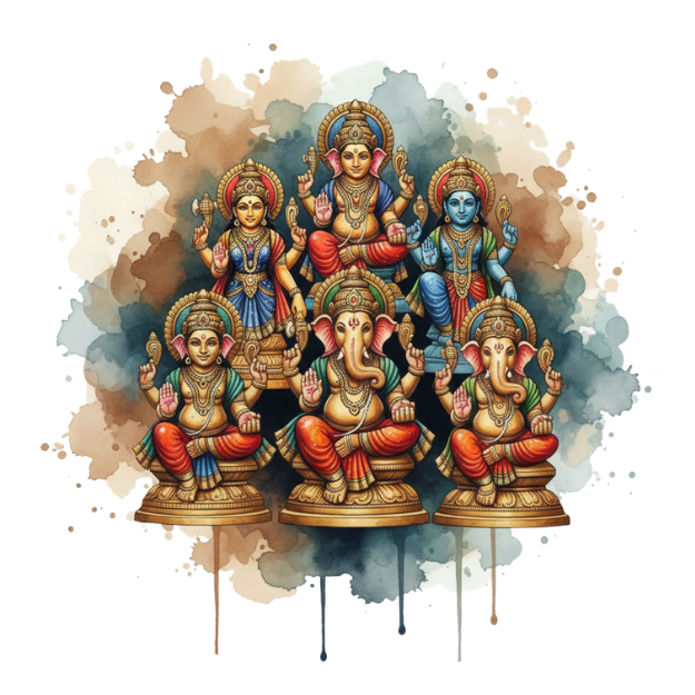 Handcrafted colored idols for spiritual and decorative purposes