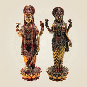 Decorative Vishnu Lakshmi Brass
