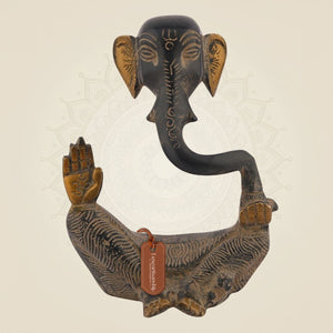 Antique Finish Lord Ganesha Brass Idol and Statue