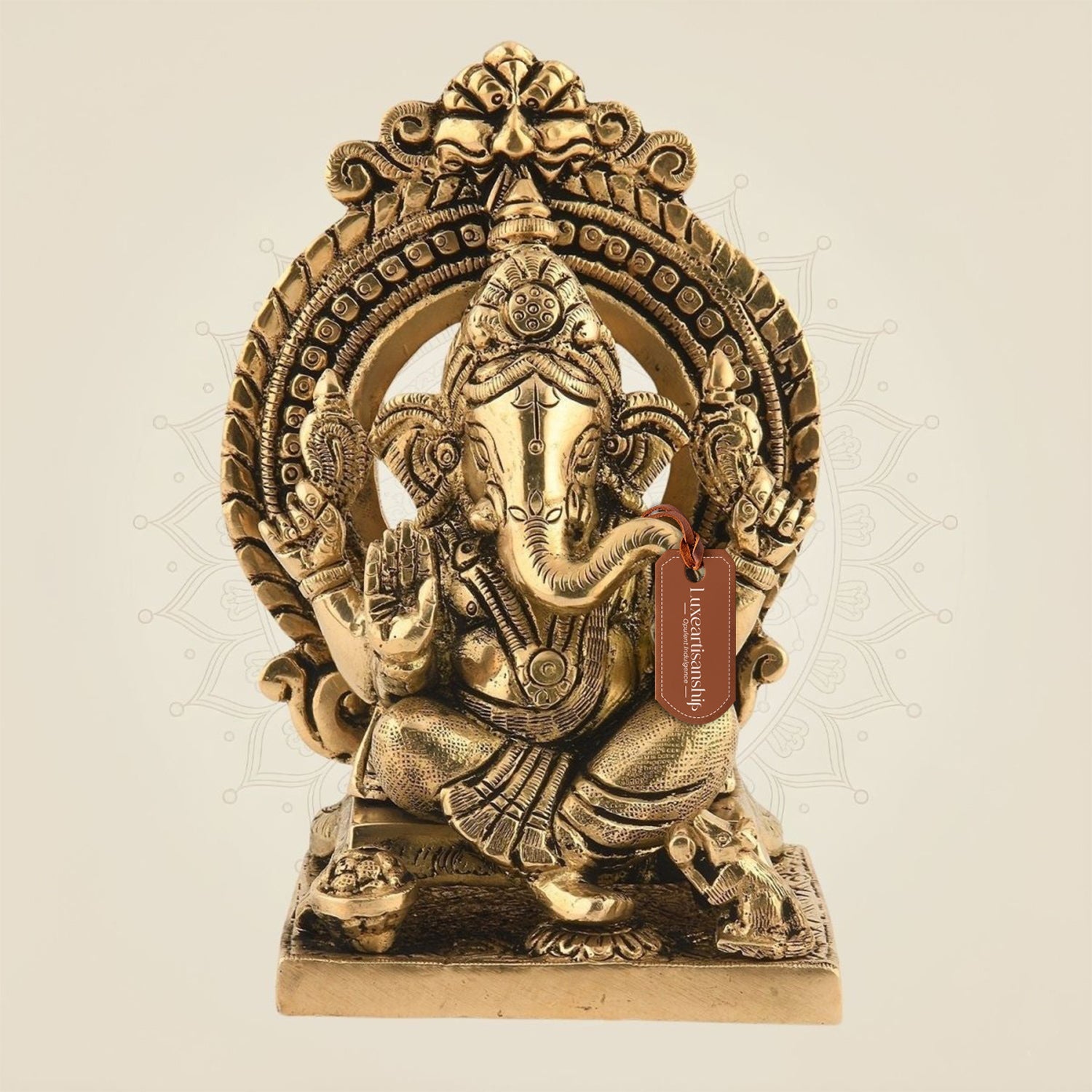Ganesh Idol on Singhasan 5.75