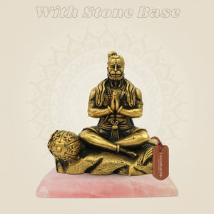 2.25" Bronze Hanuman Idol – Compact Murti for Daily Pooja & Gift - Luxeartisanship