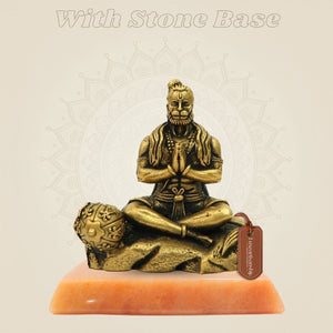 2.25" Bronze Hanuman Idol – Compact Murti for Daily Pooja & Gift - Luxeartisanship