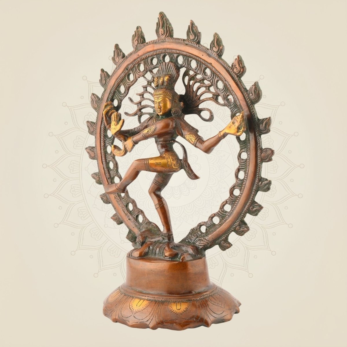 Pure Brass Nataraja Statue - Luxeartisanship