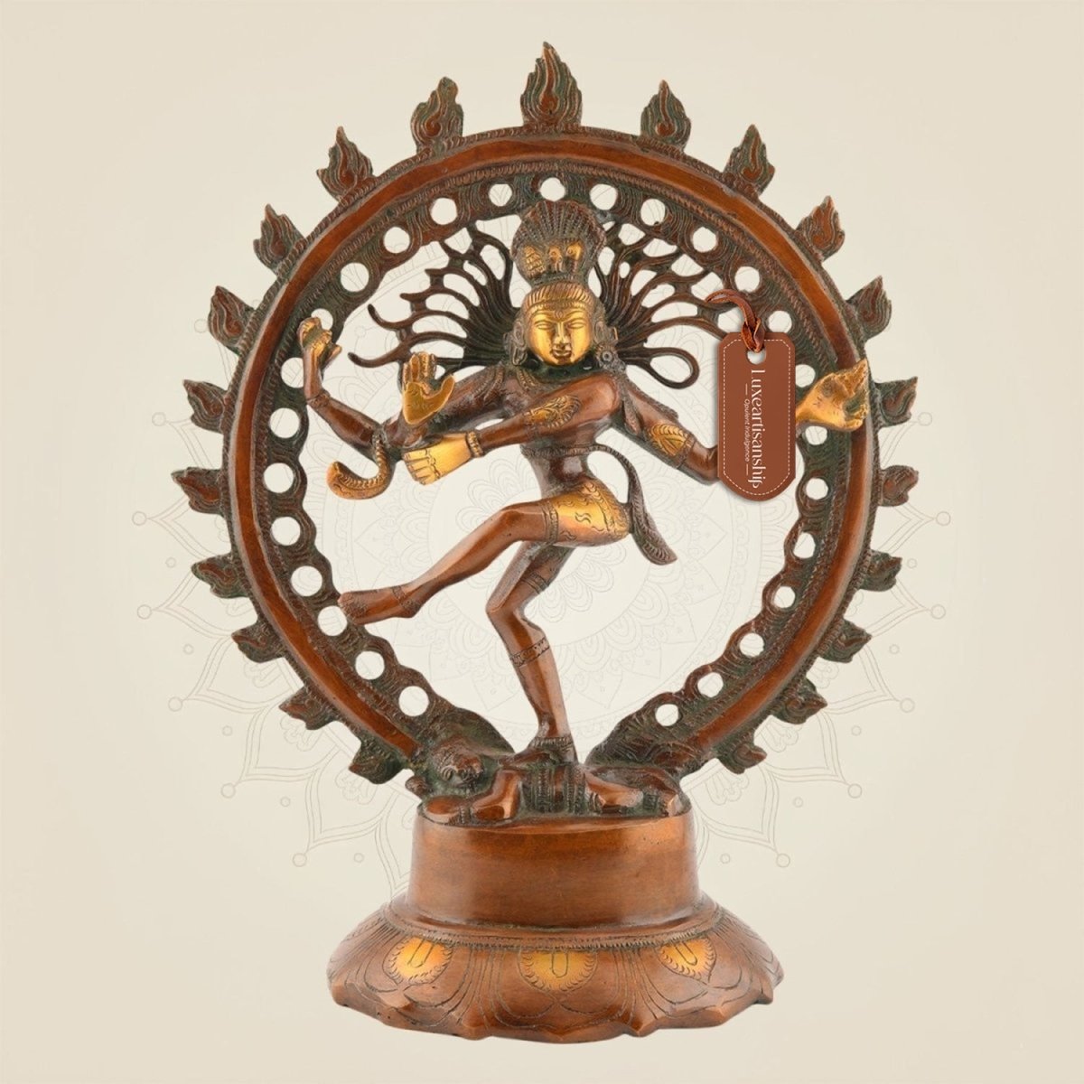 Pure Brass Nataraja Idol - Luxeartisanship