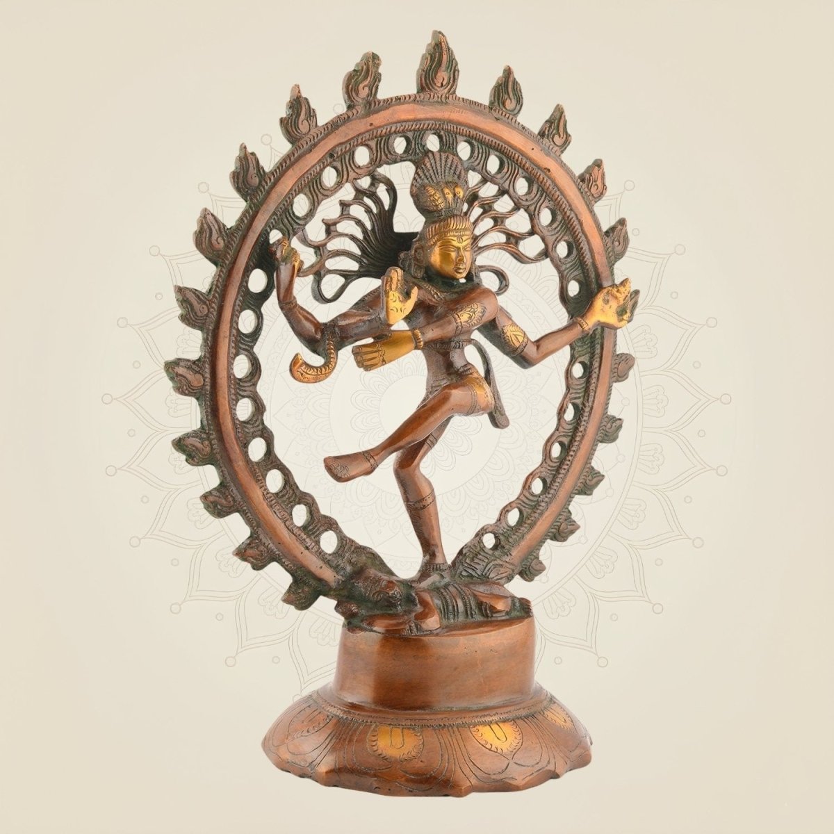 Pure Brass Nataraja Murti - Luxeartisanship