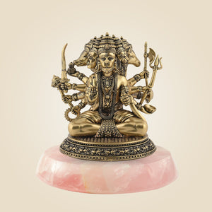 Panchmukhi Hanuman Idol with Stone Base