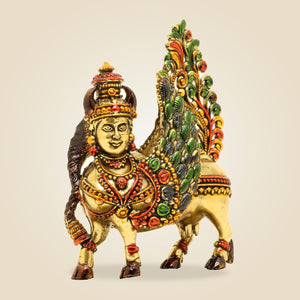 Brass Kamdhenu Cow Murti