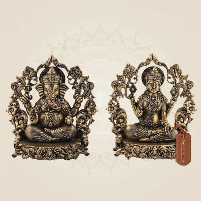 Darbar Ganesha Idol in Brass for Gifting