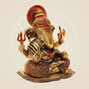 Brass Ganesha idol for pooja