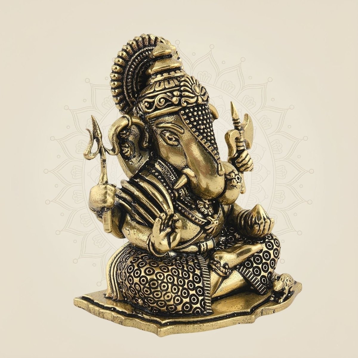 Brass Ganesha Murti for home