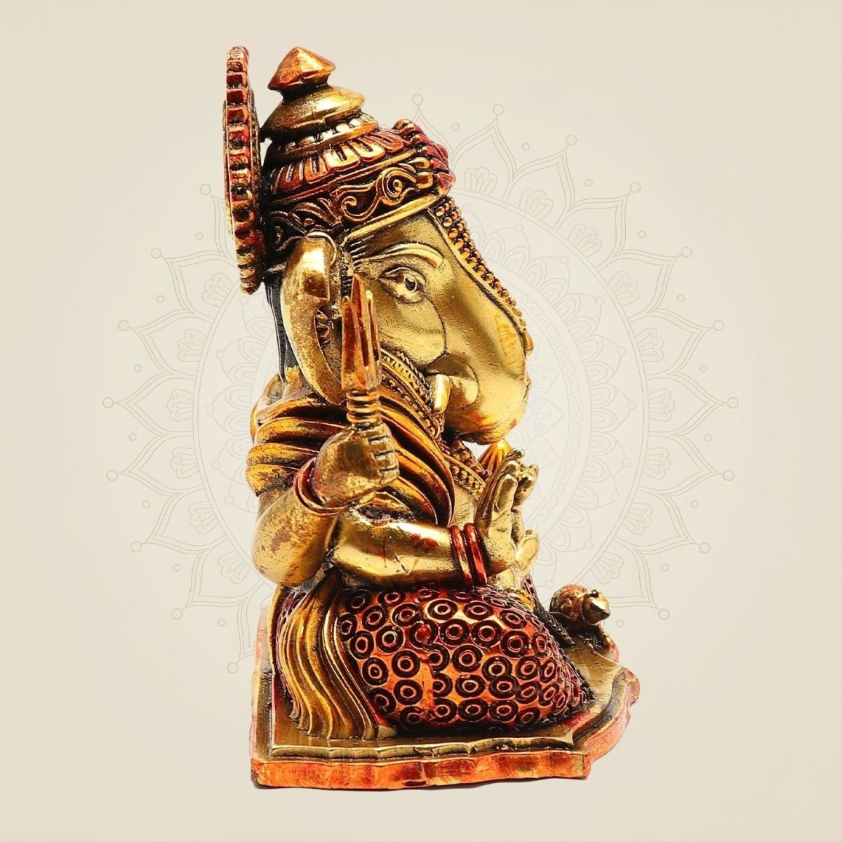 Brass Ganesha Handcrafted Statue