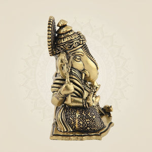 Handmade Brass Ganesha Statue