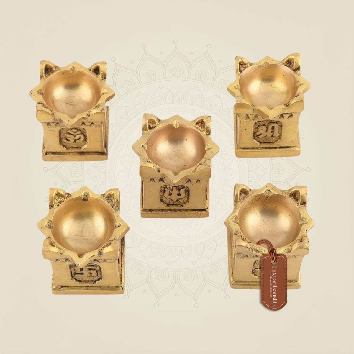 Brass Tulsi Chaura Set of 5