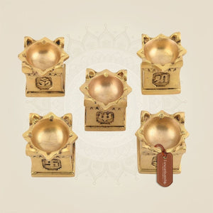 Brass Tulsi Chaura Set of 5