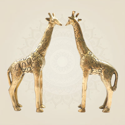 Brass Giraffes in Pair 9