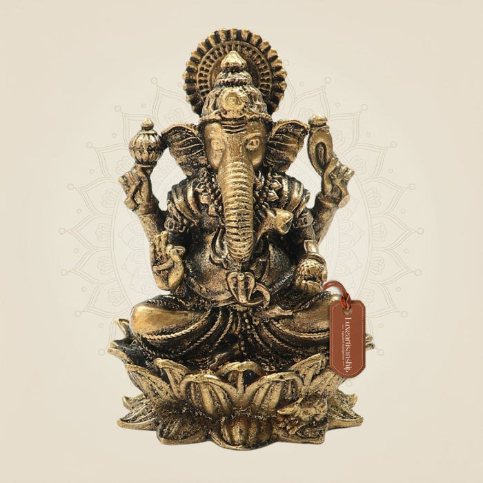 Brass Ganesh Idol Small