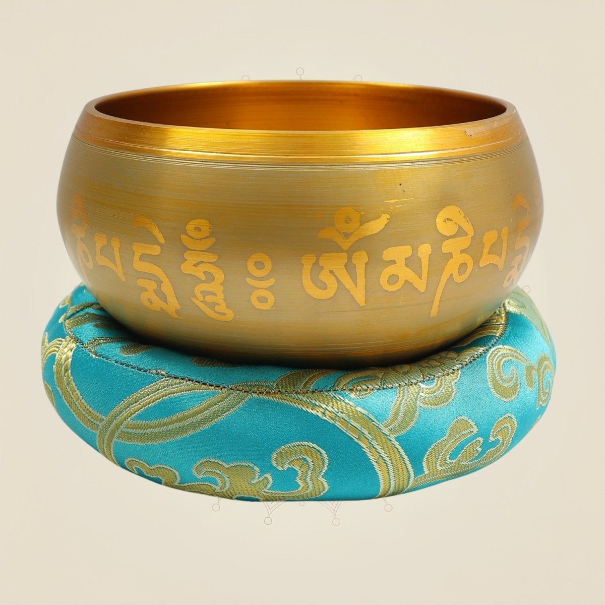 2.5" Tibetan Brass Meditation Bowl Set for Yoga Meditation Practice - Luxeartisanship