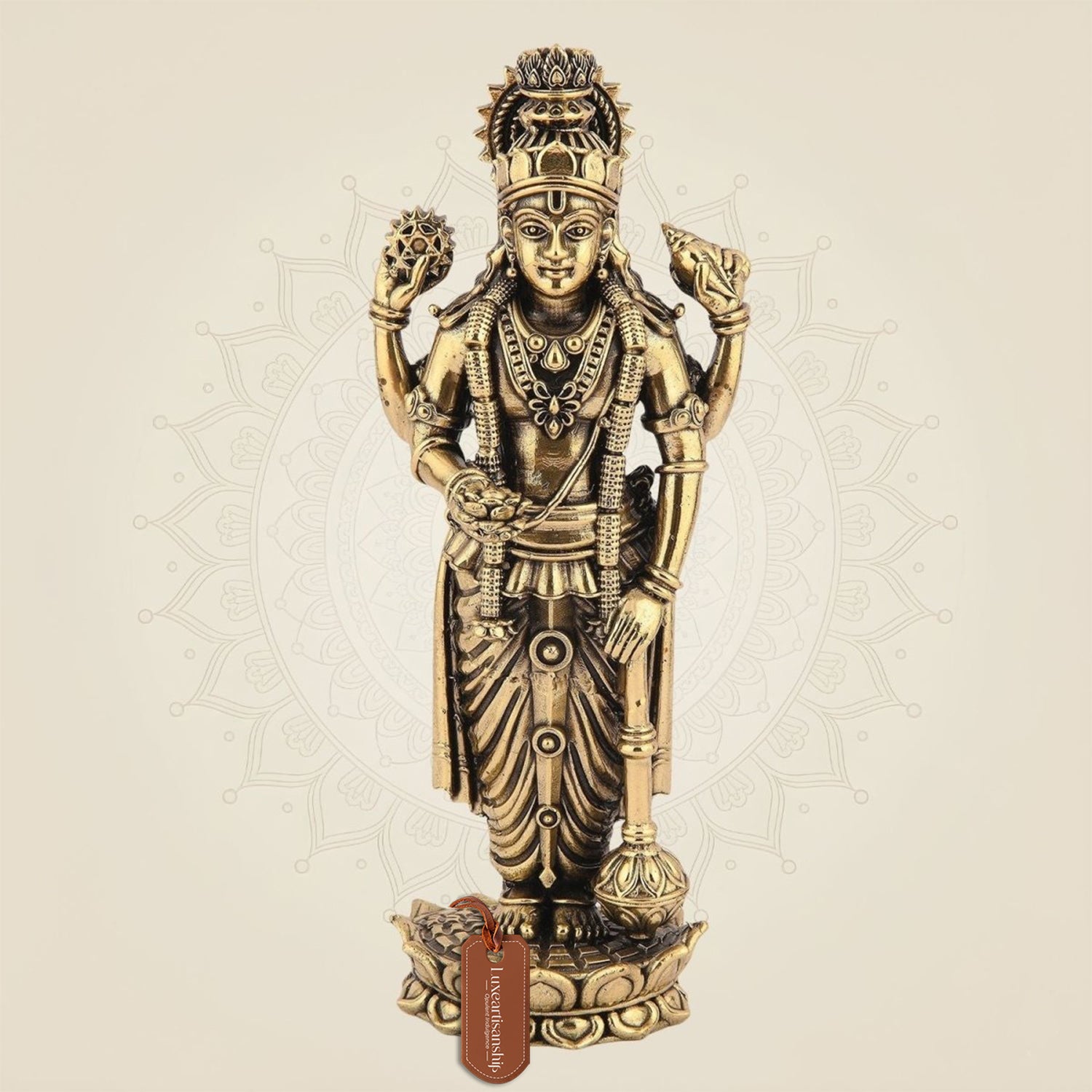 Lord Vishnu Brass Idol