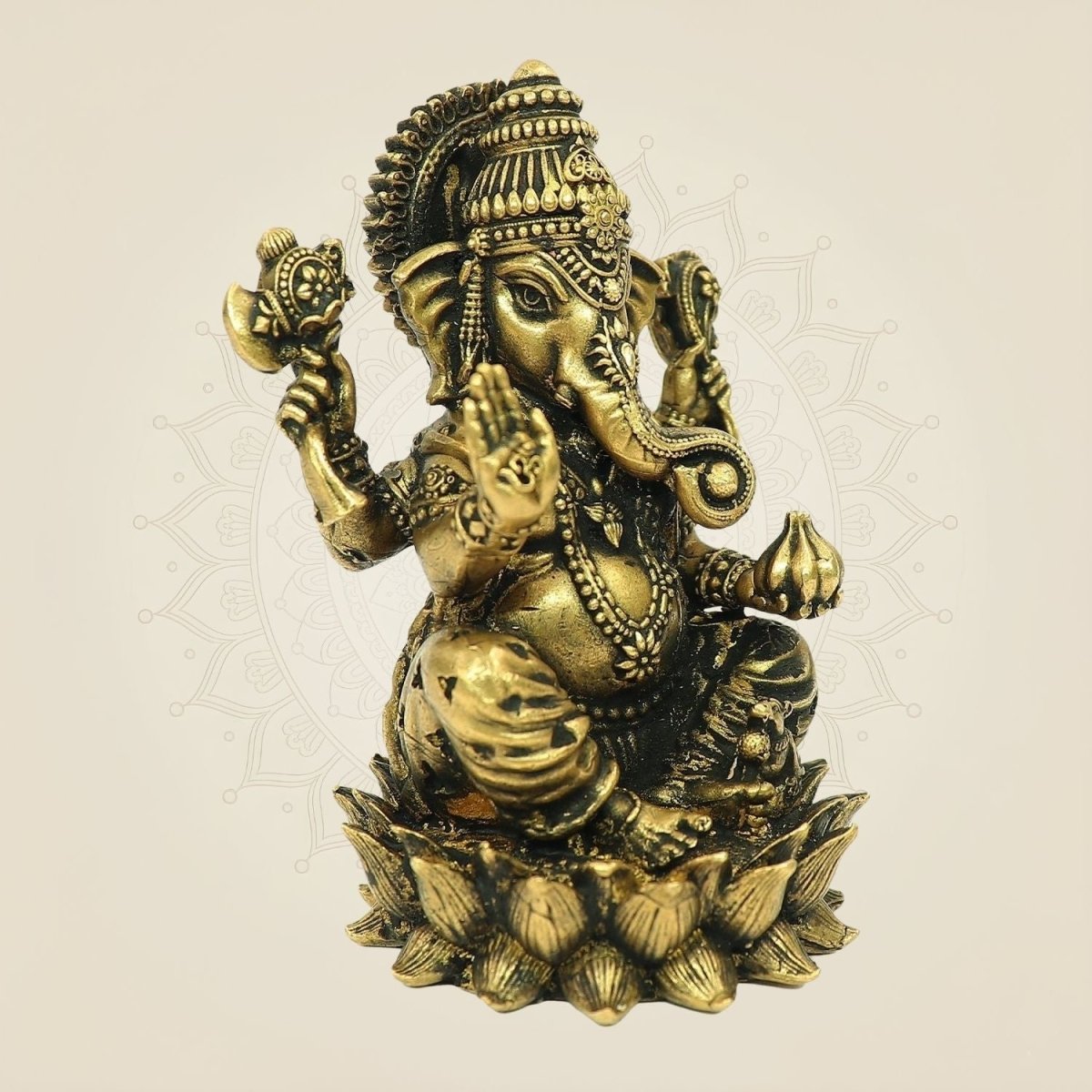 3" Lord Ganesha Bronze Statue