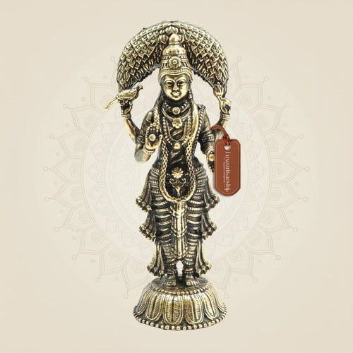 3.25" Superfine Vasavi Kanyaka Parameshwari Devi Idol - Pure Brass Temple Murti
