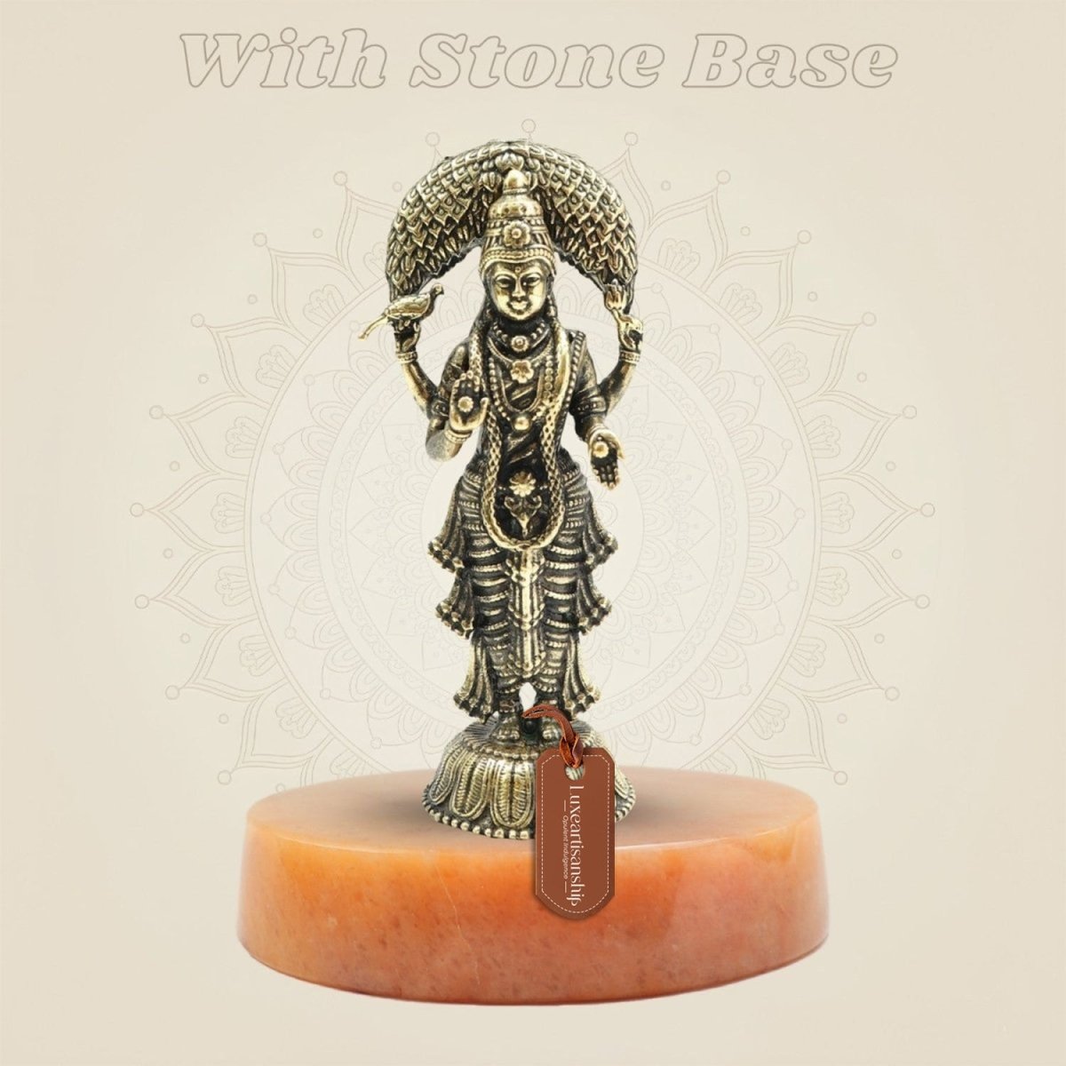 3.25" Superfine Vasavi Kanyaka Parameshwari Devi Idol - Pure Brass Temple Murti - Luxeartisanship