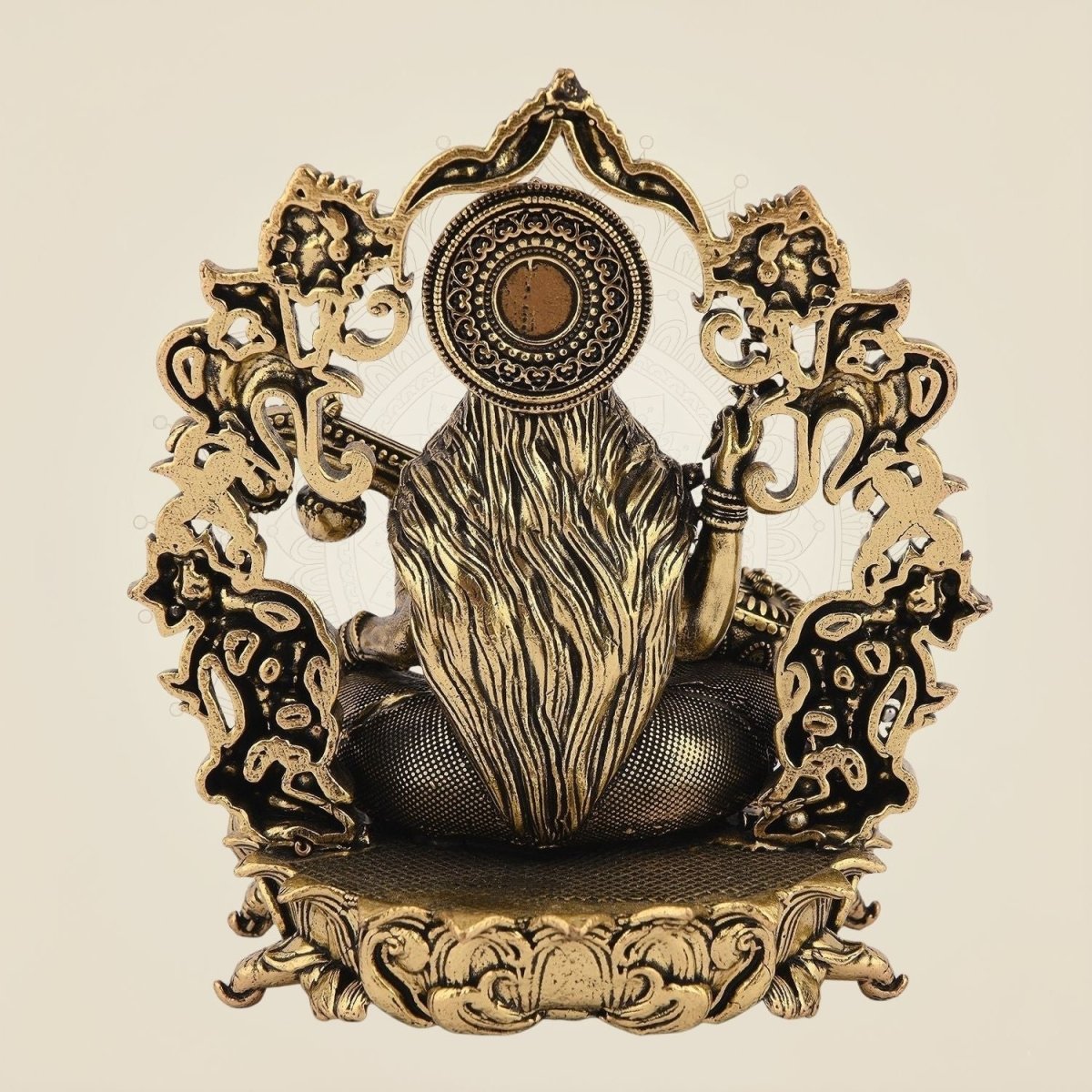 Saraswati Maa Brass Murti – LuxeArtisanship