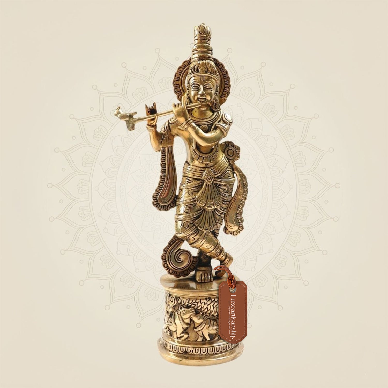 Krishna Brass Idol 15"
